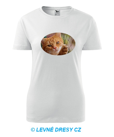 Dámské tričko s kočkou 1