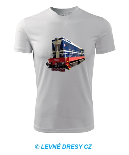 Tričko s motorovou lokomotivou t458
