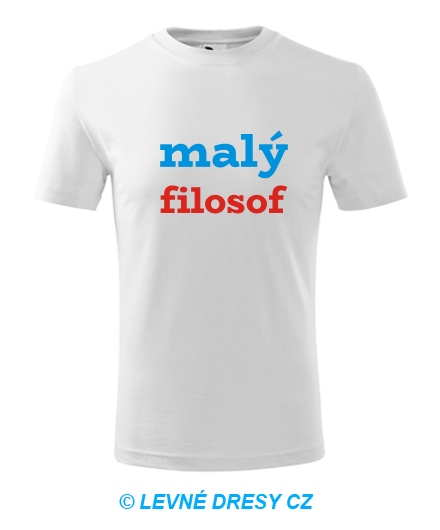 Dětské tričko malý filosof