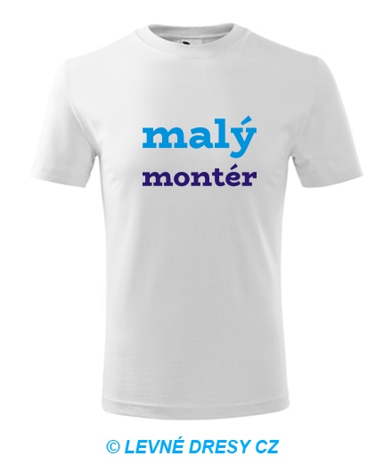 Dětské tričko malý montér