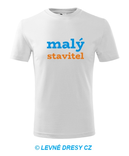 Dětské tričko malý stavitel
