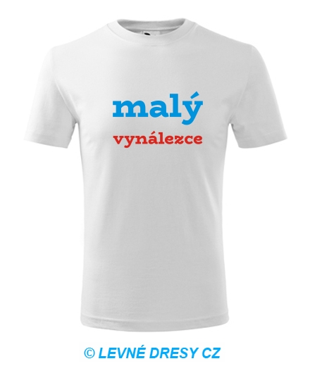 Dětské tričko malý vynálezce