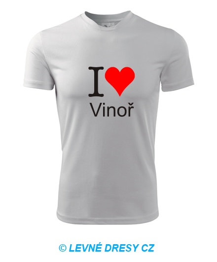 Tričko I love Vinoř