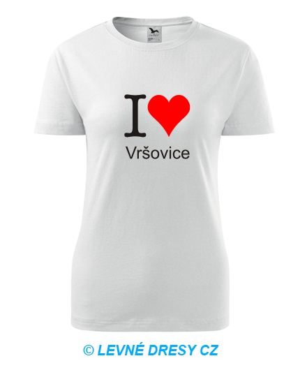Dámské tričko I love Vršovice
