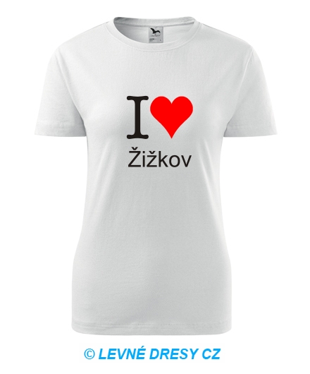 Dámské tričko I love Žižkov