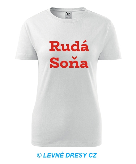 Dámské tričko Rudá Soňa