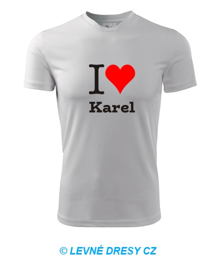 Tričko I love Karel