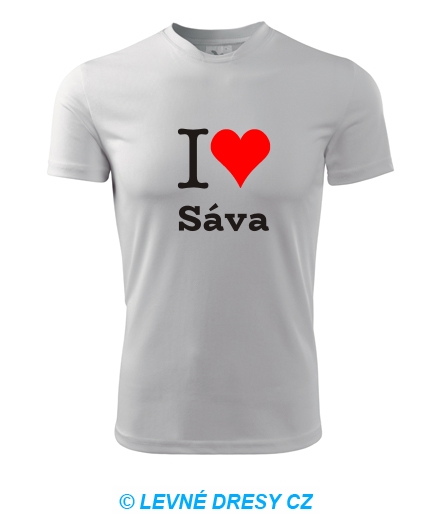 Tričko I love Sáva