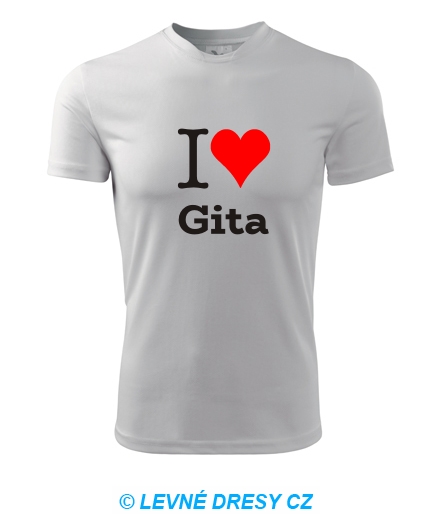 Tričko I love Gita