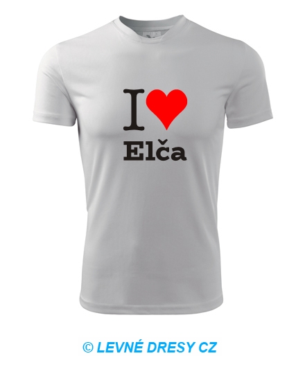 Tričko I love Elča