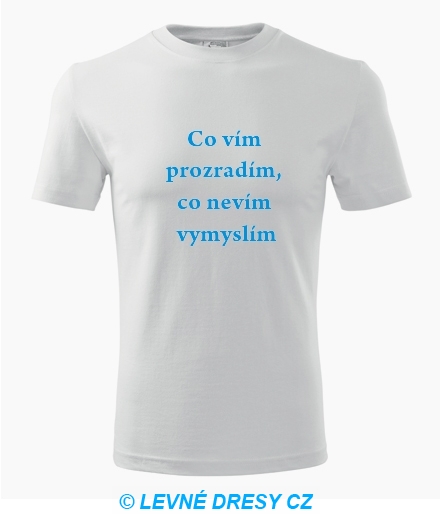 Tričko co vím