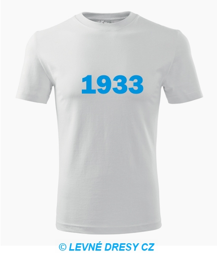 Narozeninové tričko s ročníkem 1933