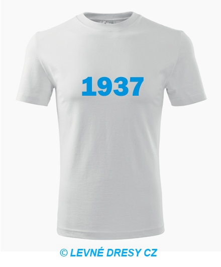 Narozeninové tričko s ročníkem 1937