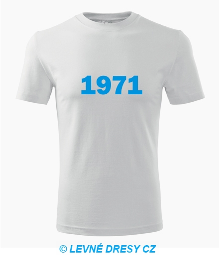 Narozeninové tričko s ročníkem 1971