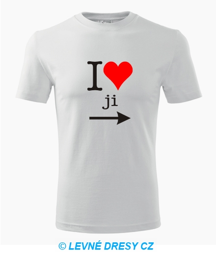 Tričko I love ji