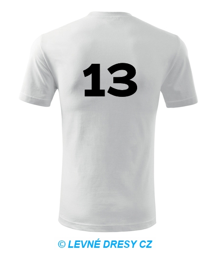Tričko s číslem 13