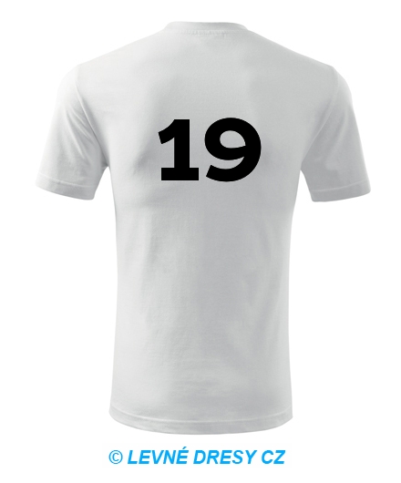 Tričko s číslem 19