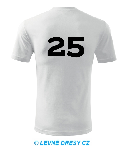 Tričko s číslem 25