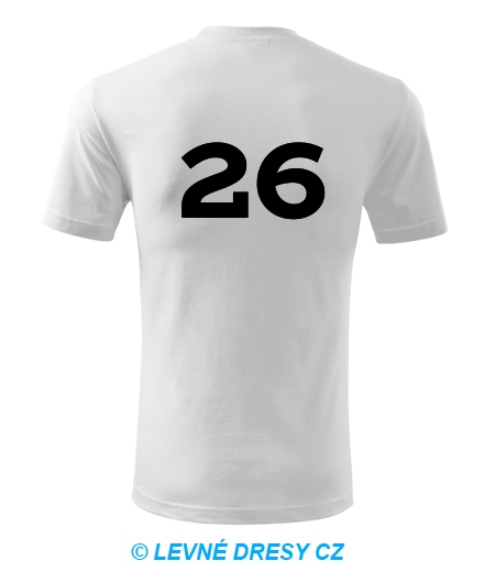 Tričko s číslem 26
