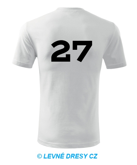 Tričko s číslem 27