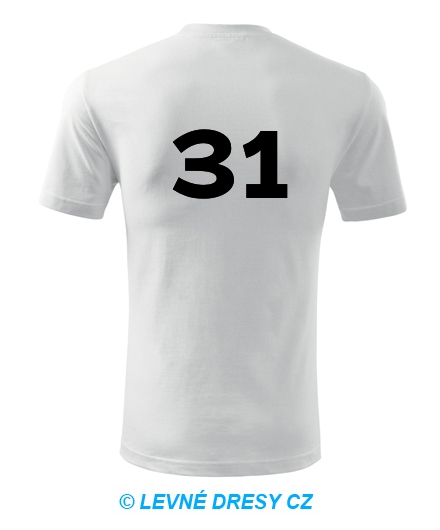 Tričko s číslem 31