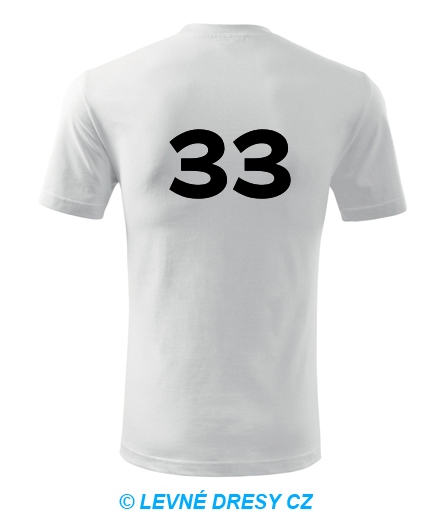 Tričko s číslem 33