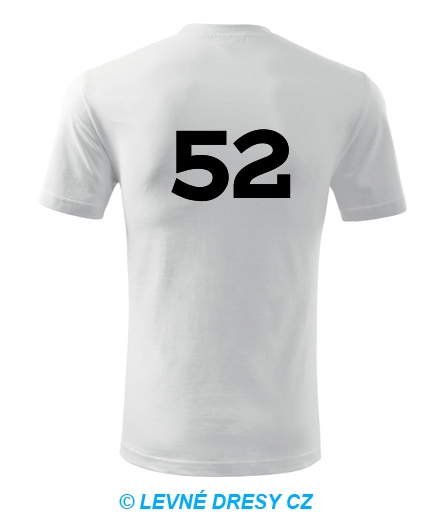 Tričko s číslem 52
