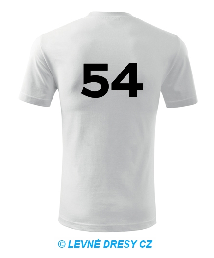 Tričko s číslem 54