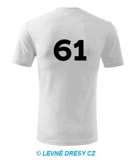 Tričko s číslem 61