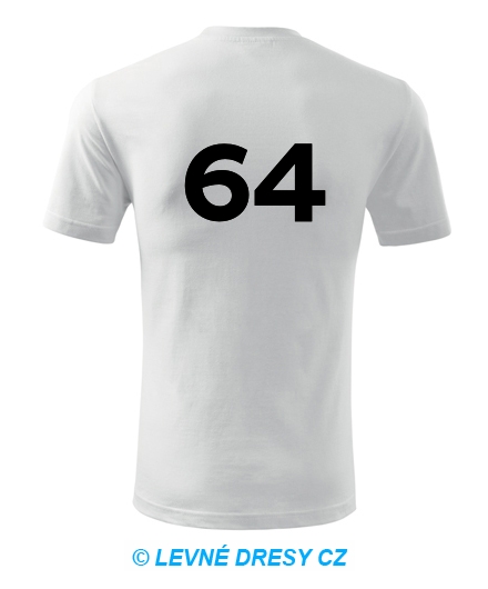 Tričko s číslem 64