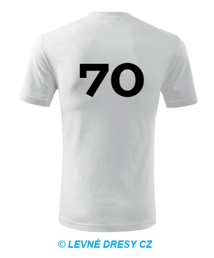 Tričko s číslem 70