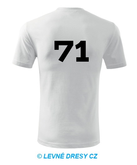 Tričko s číslem 71