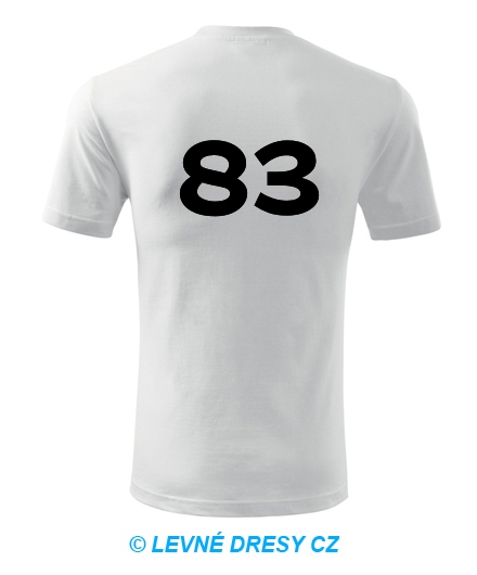 Tričko s číslem 83