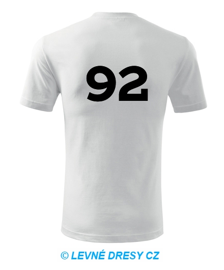 Tričko s číslem 92