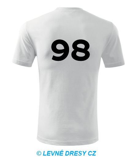 Tričko s číslem 98