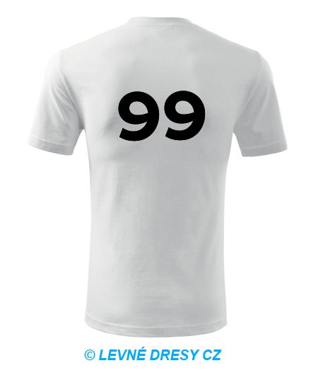 Tričko s číslem 99