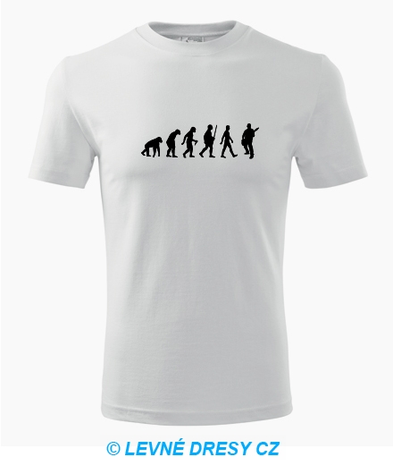 Tričko evoluce kytarista