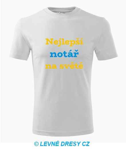 Tričko nejlepší notář na světě
