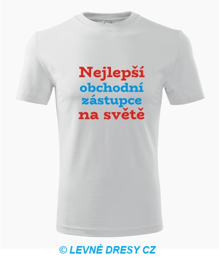 Tričko nejlepší obchodní zástupce na světě