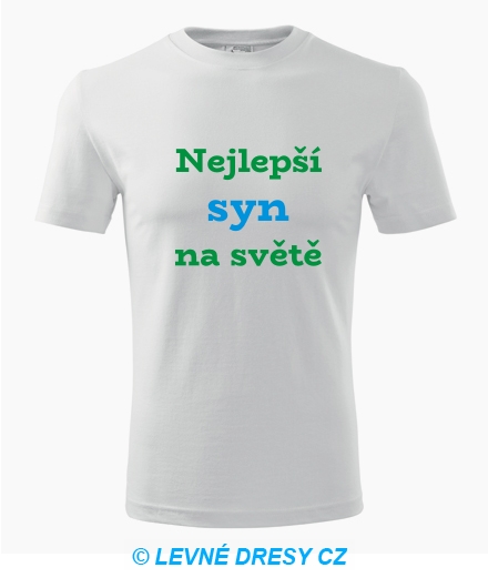 Tričko nejlepší syn na světě - Trička pro rodinu
