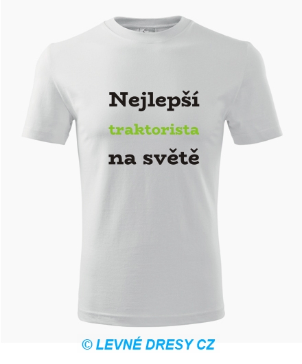 Tričko nejlepší traktorista na světě