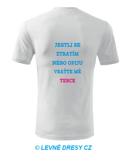 Tričko Jestli se ztratím