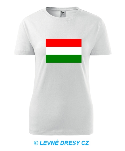 Dámské tričko s maďarskou vlajkou