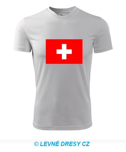 Tričko se švýcarskou vlajkou