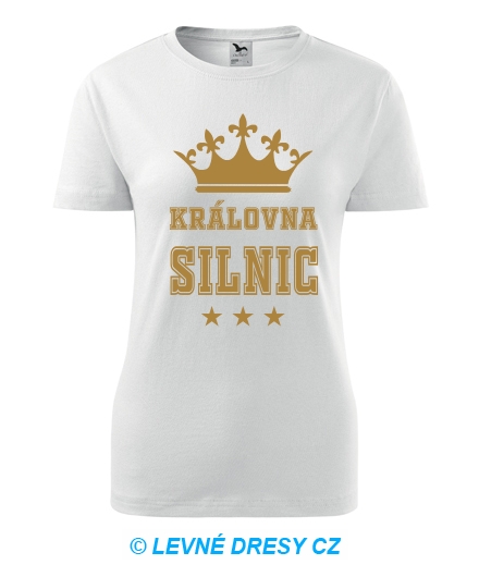 Dámské tričko královna silnic zlaté