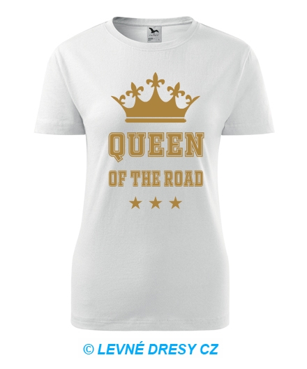 Dámské tričko Queen of the road zlaté