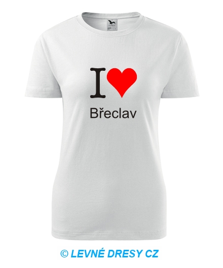 Dámské tričko I love Břeclav