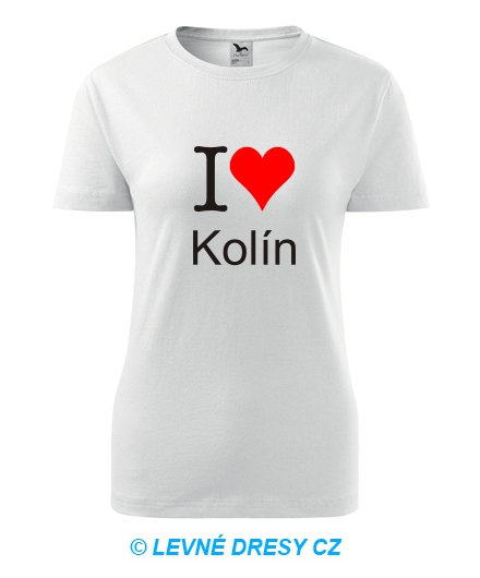 Dámské tričko I love Kolín